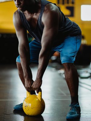 Man Doing Squat Exercise